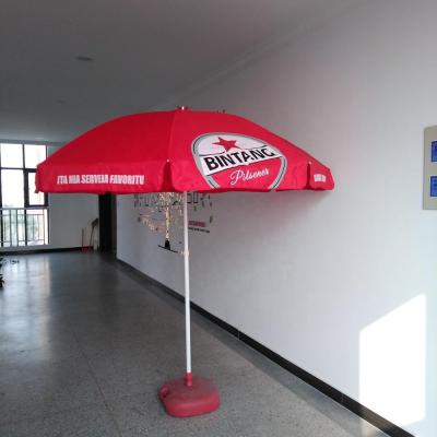 China Bintang Traditional Outdoor Large Size Advertising Parasol UV Protection Beach Umbrella for sale