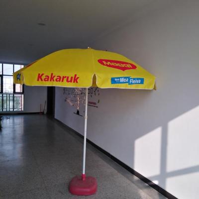 China Maggi Modern Outdoor Large Size Advertising Parasol Structure Windproof Beach Umbrella for sale