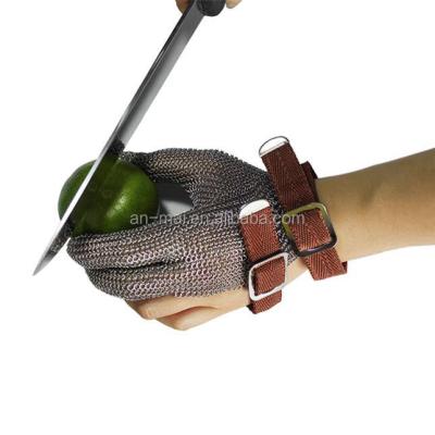 China All Stainless Steel Mesh No 3finger Textile Sewing Cutting Tool Cut Knife Proof Meat Resistant Band Saw Glove for sale