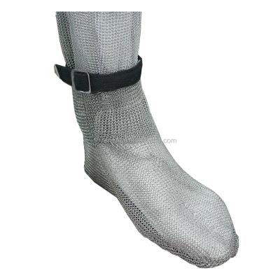 China Anti-cut U-SAFE 304L Stainless Steel Chainmail Cut Resistant Socks for sale