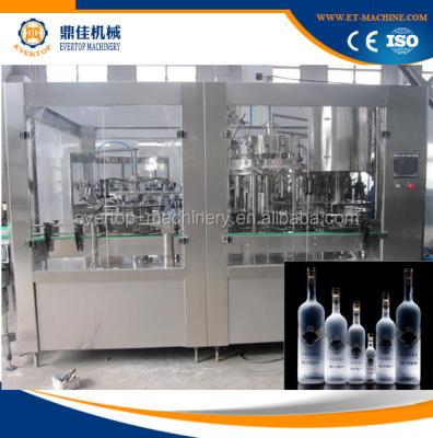 China Beverage Glass Bottle Vokda Making Machine / Glass Bottle Wine Filling Machine for sale