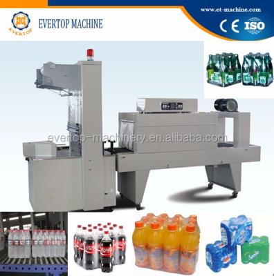 China Semi - Automatic Beverage Bottles / Cans Shrink Wrap Packaging Equipment Price for sale