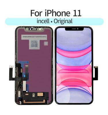 China 100% original incell screened OLED lcd for iphone 11 display for iphone 11 lcd for iphone 11 screen replacements for iphone 11 for sale