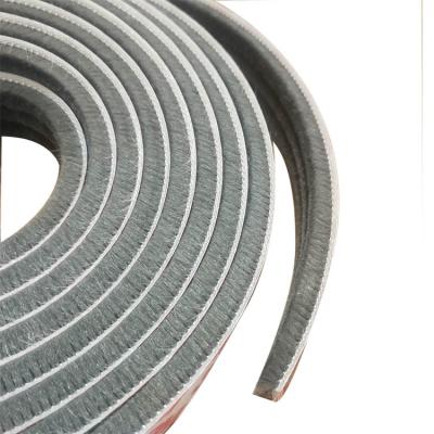 China Durable Dust Prevention Door Sealing Pile Weatherstrip Polypropylene Weatherstrip for sale