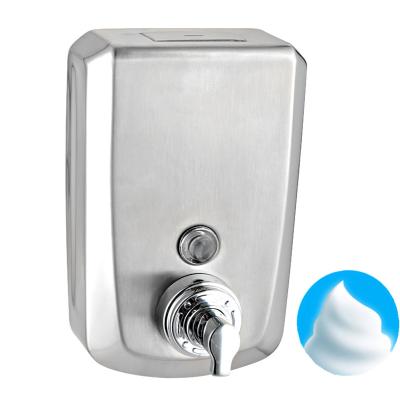 China Wall Mounted Foam Soap Dispenser 304 Stainless Steel Foam Soap Dispenser 1200ML for sale