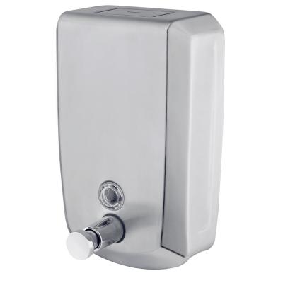 China Commercial Public Bathroom 1L/1000ml Soap Dispenser SUS304 Stainless Steel Wall Mounted Soap Dispenser for sale