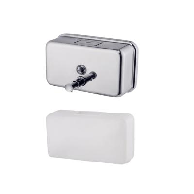 China Professional Wall Mounted Foam Soap Dispenser Stainless Steel Liquid Soap Dispenser With PE Box Inside for sale