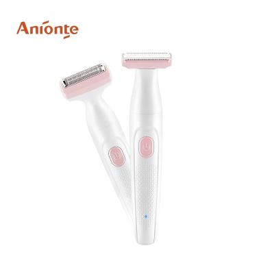 China Waterproof 2 q lady razor battery operated hair remover for sale