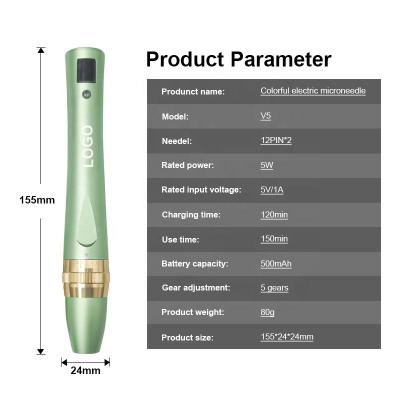 China Anti-puffiness Facial Skinpen Beauty Vibration Refill Smart Nano Led Cartuchos Electric Agujas Microneedle Professional Dermapen for sale