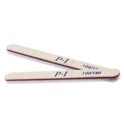 China Nail Care Tools Custom Printed 100/180 Grit Square Double Sided Stick Wholesale Nail File From Professional Factory for sale