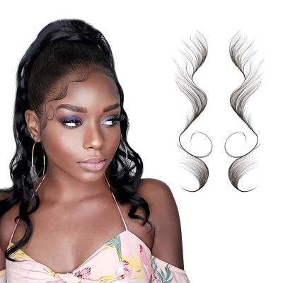 China Custom Waterproof Temporary Hairline Baby Hair Face Temporary Hair Edges Tattoo Sticker for sale