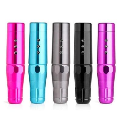 China Rotary Wireless Permanent Tattoo Pen Gun Printing Microblading Pmu New Design Electric Permanent With Built In Screen Tattoo Machine for sale