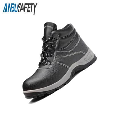 China Anti-Static Construction Safety S3 Leather Medium Cut Boots For Men for sale