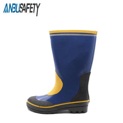 China Black Waterproof Mens Water Proof Shoes Safety Rubber Rain Boot for sale