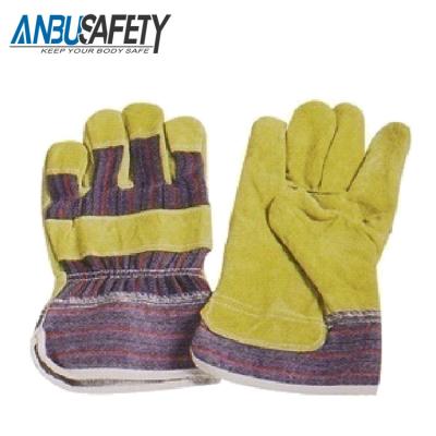 China Good Construction Hand Protection Working Gloves Split Leather Protective Gloves for sale