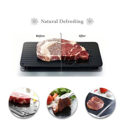 China Viable Hot Selling Magic Defrost Frozen Meat Defrosting Tray, Hot Selling Non-Stick Aluminum Defrosting Dish Frozen Food Thawing Dish for sale