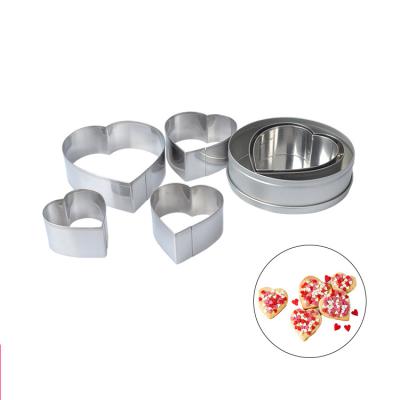 China Amazon Viable Hot Seller Tool Cake Baking Molds, Factory Custom 6 Pcs/Set Cake Mousse Mold Stainless Steel Cake Rings for sale