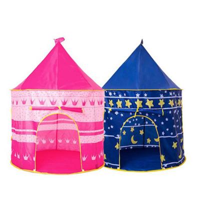 China Easy Foldable Kids Play Tent Hot Selling Children In The Pacific Play House Curtain Camping Wholesale Pretty Bright Enclosed Little Girls Castle Tent For Kids for sale