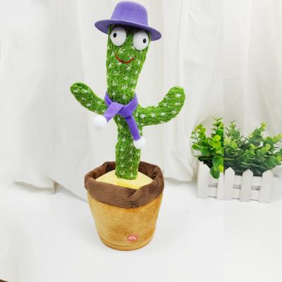 China Dancing Products Talking Toy Dancing Shaking Plush Talking Original Hot Leak Sing Cactus Electric Multifunctional Toys for sale