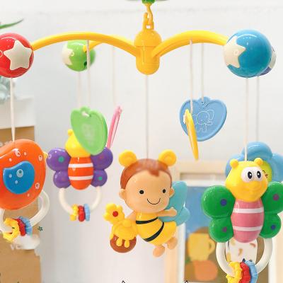 China Wholesale Safe Remote Control Adjustable Musical Box Adjustable Contrast Wooden Crib Doll Supplies Rattan Movable Toys For Babies for sale