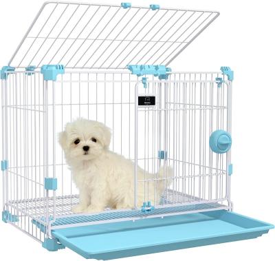 China Breathable China Hot Selling Various Size Heavy Duty Pulleys Thickened Stainless Steel Folding Dog Cage Pigeon Cage Pet Cage for sale