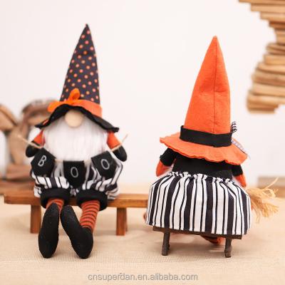 China New Party Festival Supplies Superstar Halloween Gnome Decoration Faceless Gnome Long Legged Doll Venue Layout Creative Sitting Props for sale