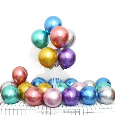 China Party Festival Supplies Factory Cheap Balloons 5/10/12/18 Inch Shiny Metal Pearl Latex Balloons Thick Chrome Metallic Colors Helium Balloons Air Balls for sale