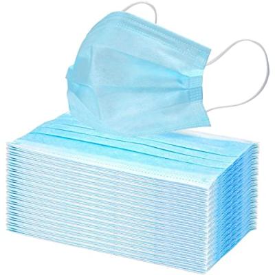 China 3 Ply Non Woven Fabric Earloop Disposable Face Mask Anti-Smell Anti-Dust Custom for sale