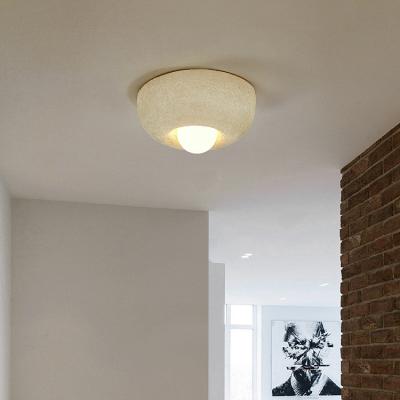 China Outdoor mounted creative lamp new 2022 modern creative round ceiling lamps nordic designer wabi-sabi ceiling light led ceiling lamp for sale