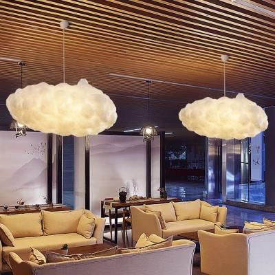 China Creative cloud modern Nordic restaurant decoration pendant light clothing store shopping mall window chandelier lamp for sale