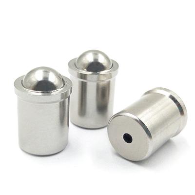 China Stainless Steel Press Fit Ball Spring Plungers M3 M6 SS Loaded Internal Round Pin Plunger for sale