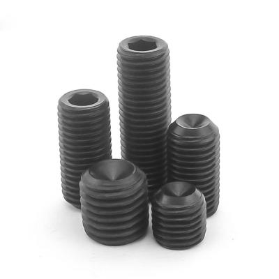 China Wholesale Custom Black HEX Factory Spring Hex Socket Set Screws With Cup Point for sale