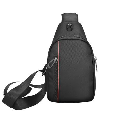 China Basic Sling Chest Bag Shoulder Sling Messenger Simple Design Simple Design Basic Utility Bag With USB Port for sale