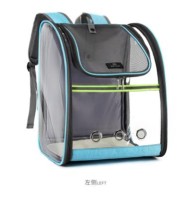 China Cat BagTransparent Pet Bag Large Space Breathable Capsule Bag Foldable PVC Pet Backpack for sale