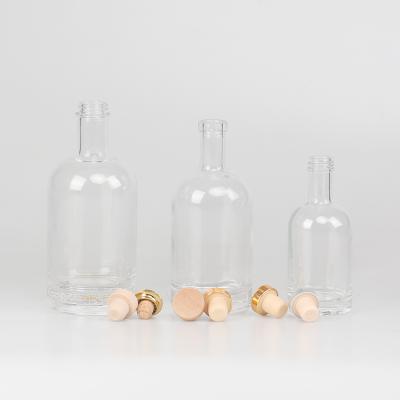 China 100ml 250ml 500ml Mini Beverage Wine Bottle Small Capacity Glass Liquor Bottle for sale