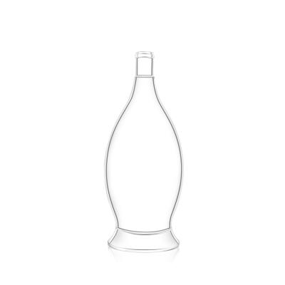 China Customized Wholesale 250ml Beverage Clear Frosted Glass Bottle for sale