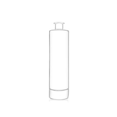 China Wine Customized Wholesale 100ml Square Frosted Glass Water Bottle For Essential for sale