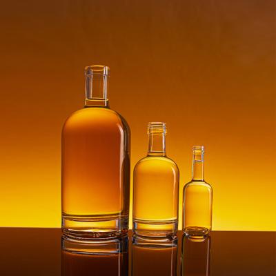 China Wine maker 500ml 750ml clear wine bottle empty whiskey bottle for sale for sale