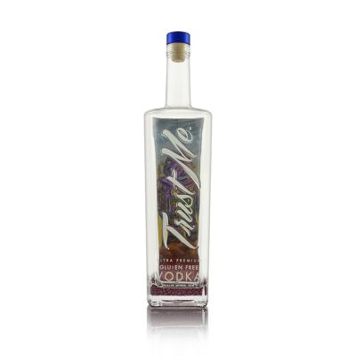 China Wholesale Wine Low Price High Quality 150ml Work Of Art Frosted Liquor Bottle With Logo for sale