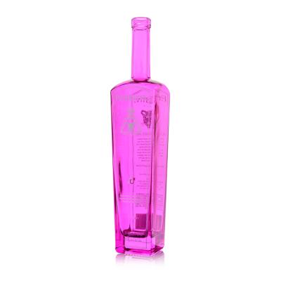 China Wine Customized Wholesale 250ml Pink Frosted Water Bottle for sale