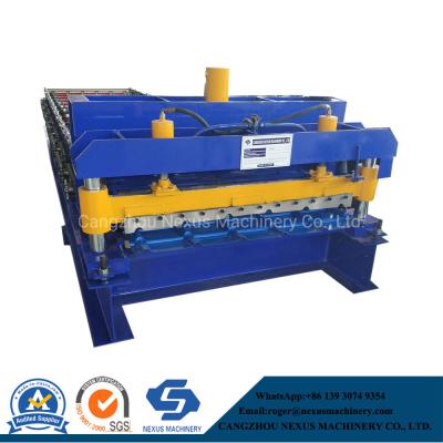 China                  Box Profile Machine /Steel Rib Roof Step Tile Sheet Roll Forming Machine /Roof Tile Machine              for sale