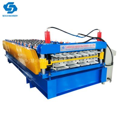 China                  Building Material Making Machinery Metal Roof Panel Double Layer Roll Forming Machine              for sale