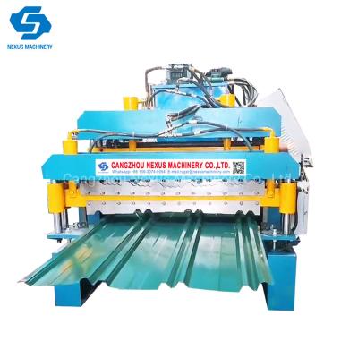 China                  Double Rib Panel Roll Forming Machine Diamond Twin Ribs Roof Sheet Making Machine              for sale