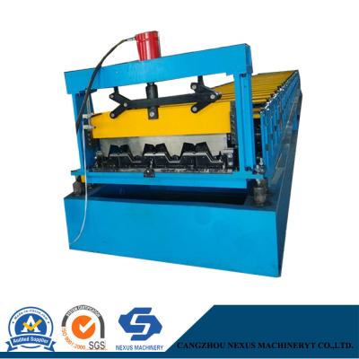 China                  Profiled Steel Sheet Concrete Slab Plate Floor Decking Panel Roll Forming Machine with PLC Control System              for sale