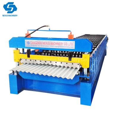 China                  Iron Corrugated Roof Sheet Making Machine Metal Sheet Roll Forming Line              for sale