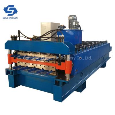 China                  Double Layer Roll Forming Machine Tr4/Tr5 Aluzinc Sheet in Peru Market              for sale