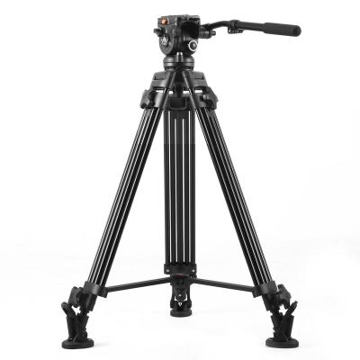 China E-IMAGE EI7060AA PORTABLE Two Stage Aluminum Camera Video Tripod with 360 Degree Liquid Head for for Video Camera and DSLR for sale