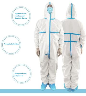 China CE Standard Medical Personal Isolation Clothing Disposable Virus Protection Suit for sale