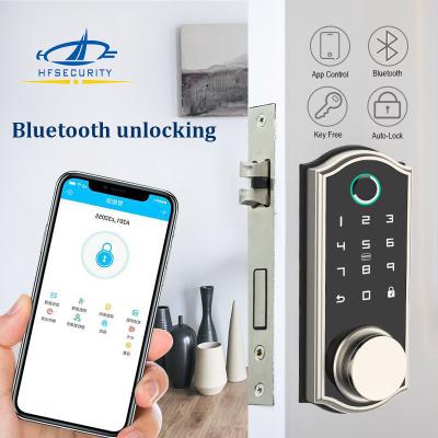 China HFSecurity BP03 Biometric Keyless Smart Phone Open way Bluetooth Fingerprint  Door Look for sale