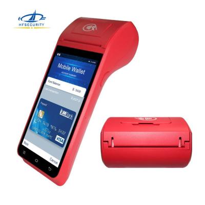 China HFSecurity FP09 Bluetooth Wifi Thermal Printer Terminal FBI Certified Front: 2.0M, Rear: 8.0M POS Terminal for sale